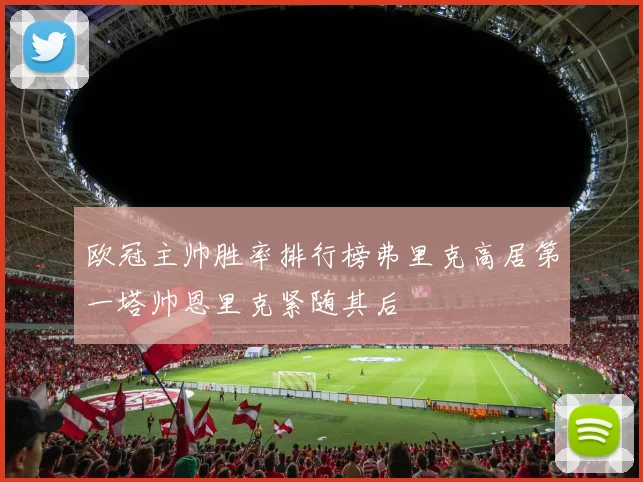 欧冠主帅胜率排行榜弗里克高居第一塔帅恩里克紧随其后